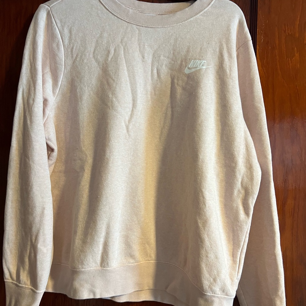 Nike Off-White/Pink Crewneck Sweatshirt
